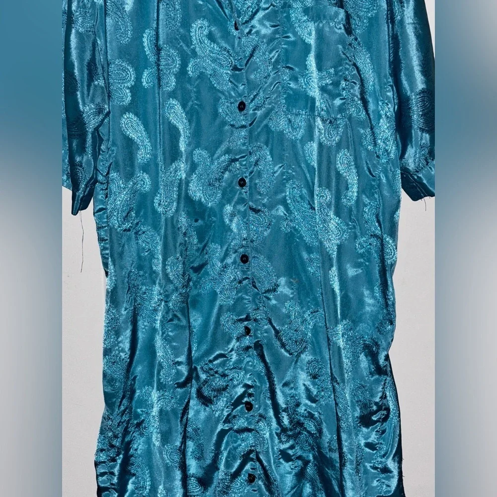 Vintage E.J.C Intimate Satin Sleep Shirt Nightgown‎ Women One Size Rest Lounge